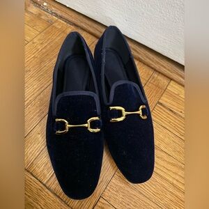 Zara velvet look loafers size 38
